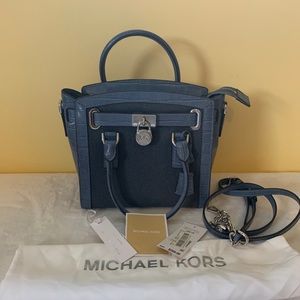 Michael Kors Hamilton Satchel - Leather & Canvas